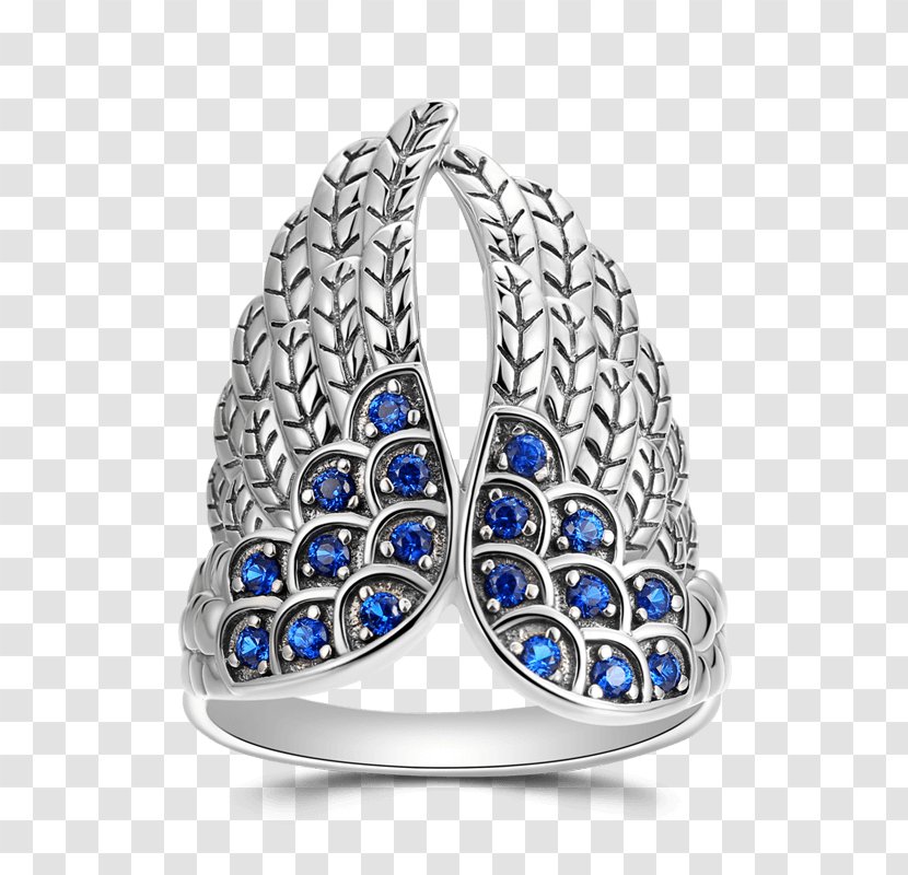 Ring Sapphire Sterling Silver Jewellery - Gemstone Transparent PNG