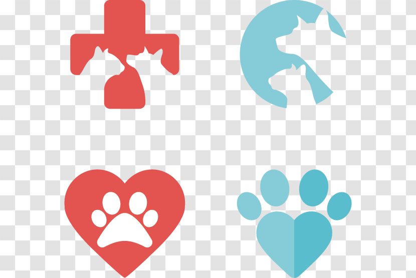 Logo Veterinarian Veterinary Medicine Dog - Tree - Flat Pets Element Flag Vector Material Transparent PNG