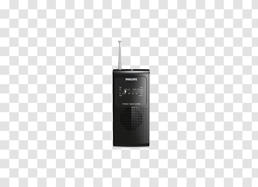Radio Medium Wave FM Broadcasting Brand - Technology - Philips Compact Mini Portable Black Transparent PNG