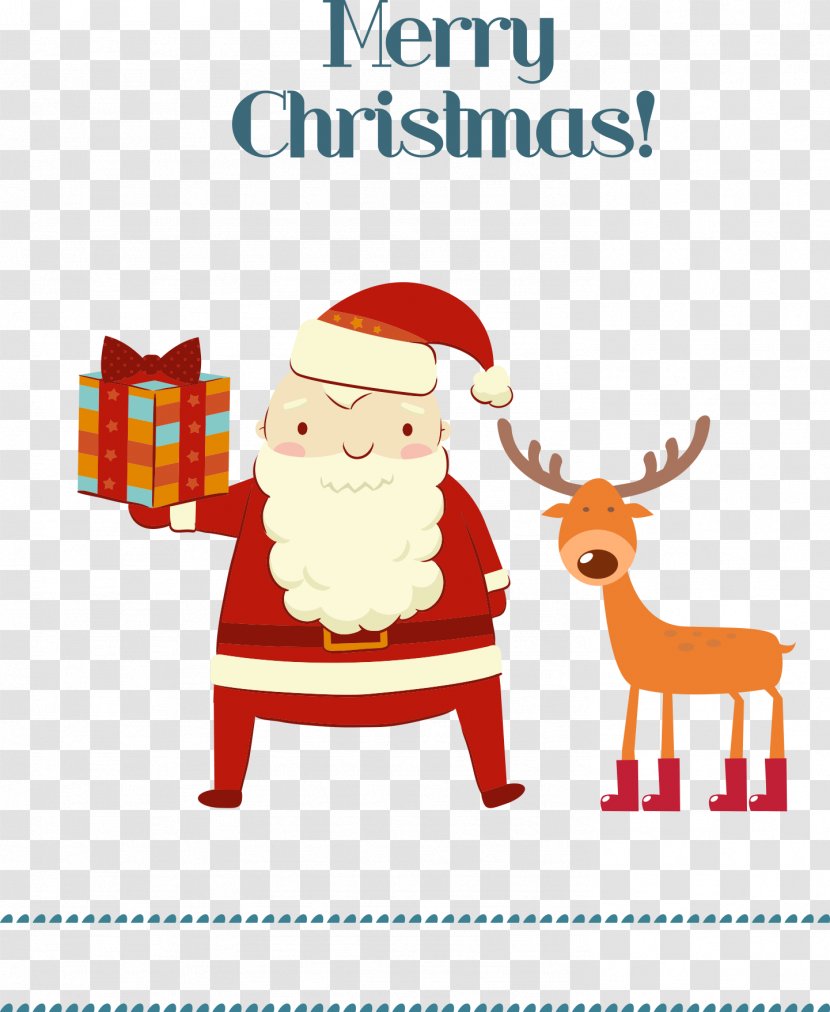 Rudolph Santa Claus Christmas WhatsApp Online Chat - Mobile App - With Elk Transparent PNG