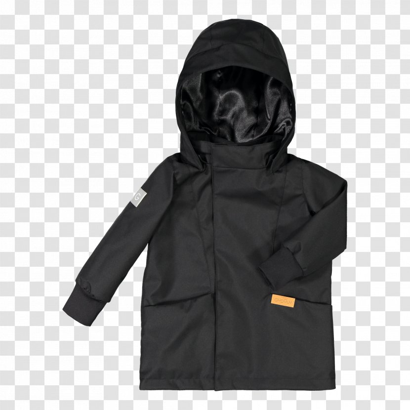 Hoodie Jacket Outerwear Pocket Coat - Hood - Black Transparent PNG