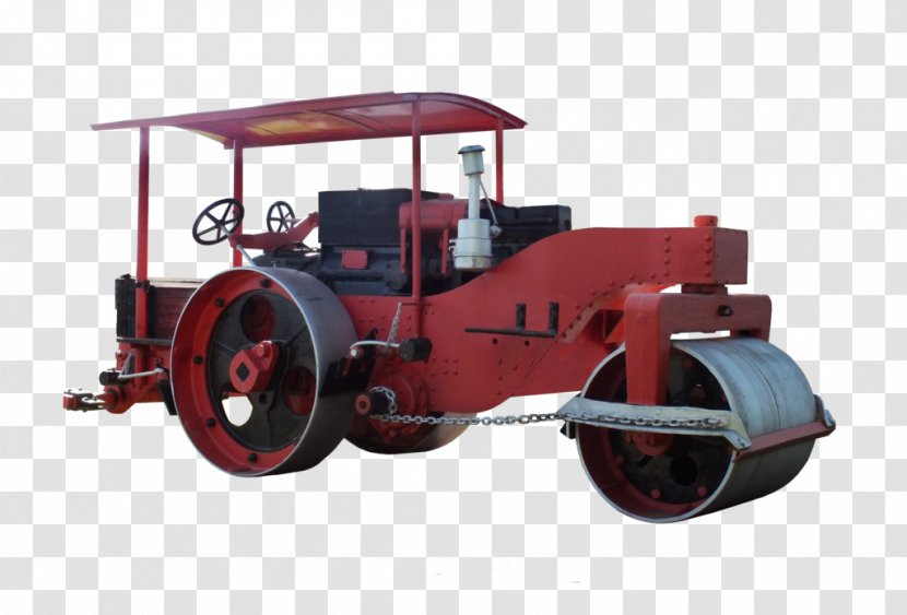 Tractor Machine Road Roller Motor Vehicle - Agricultural Machinery Transparent PNG