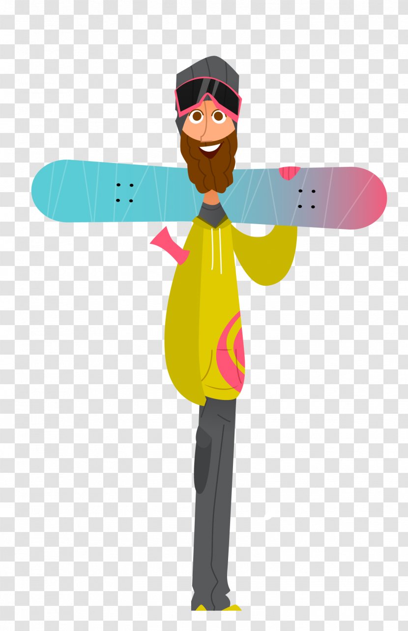 Euclidean Vector Cartoon Illustration - Art - Male Skateboard Material Transparent PNG