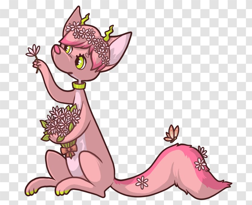 Kitten Tattoo Free Content Clip Art - Cartoon - Carnation Flower Transparent PNG
