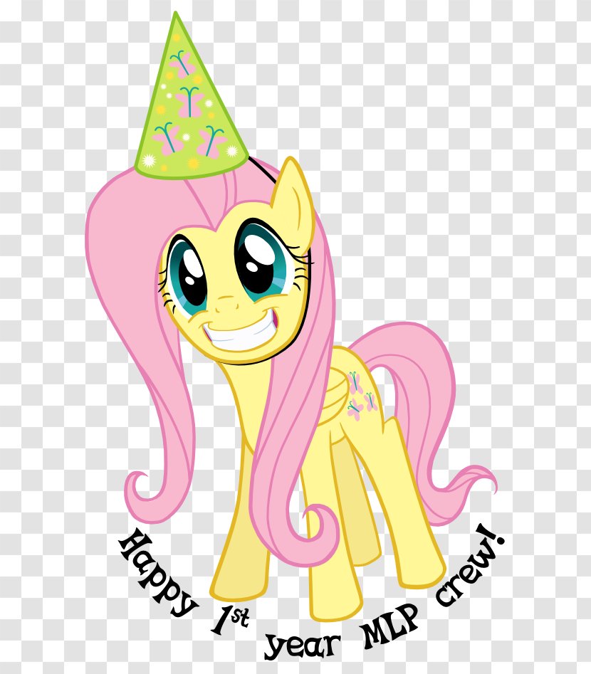 Fluttershy Pinkie Pie Pony Party Hat - Cartoon Transparent PNG