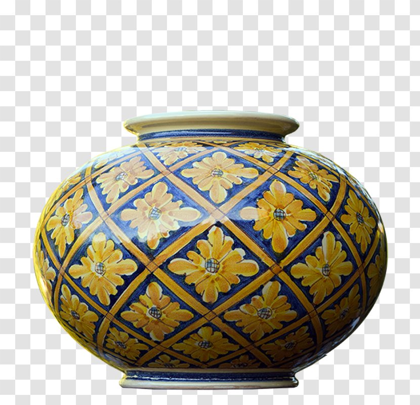 Vase Ceramica Di Caltagirone Pottery Decoratie - Furniture Transparent PNG