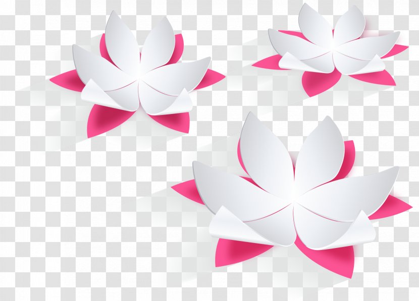 Nelumbo Nucifera Euclidean Vector Download - Paper Folded Lotus Transparent PNG