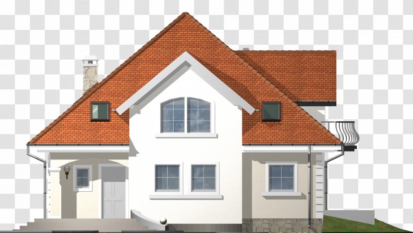 Mansard Roof House Building Brick Framing - Cottage - Dom Transparent PNG