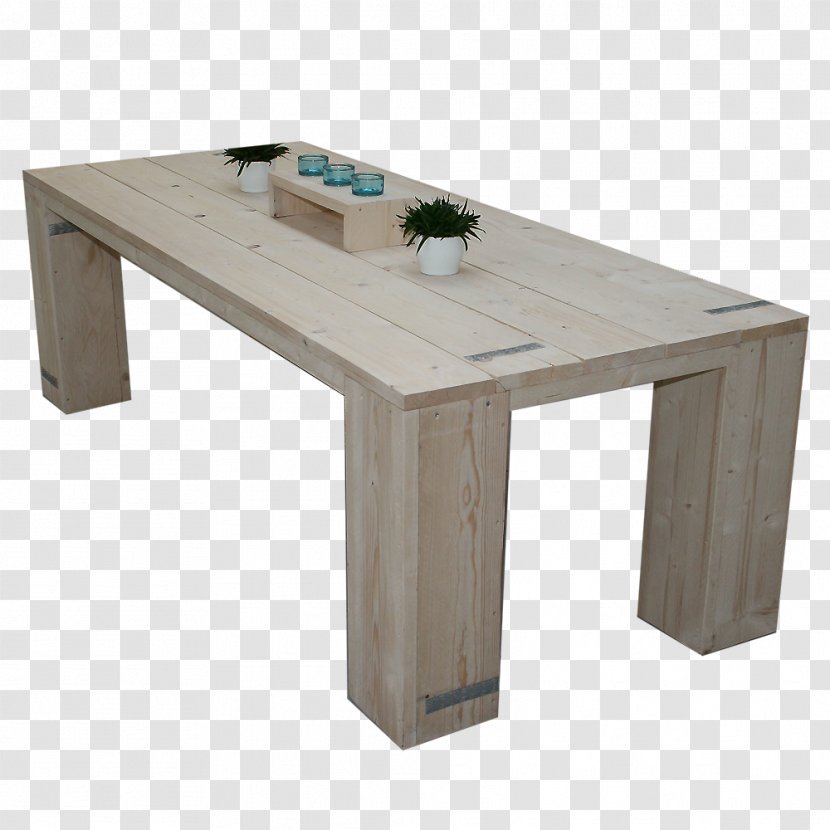 Table Eettafel Steigerplank Wood Furniture - Do It Yourself Transparent PNG