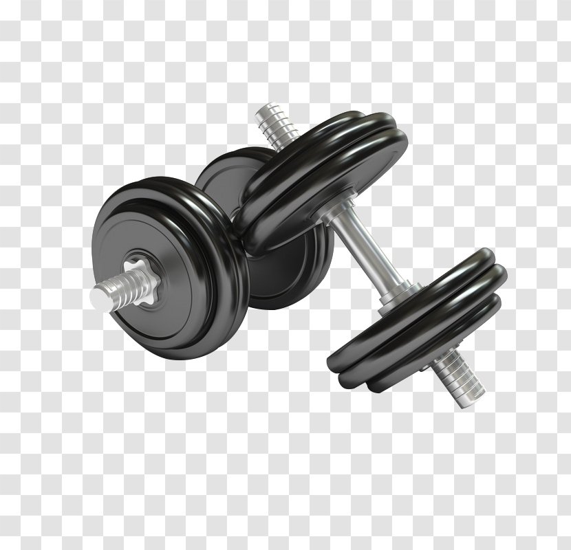 Dumbbell Exercise Equipment Physical Olympic Weightlifting Barbell - Product Design Transparent PNG