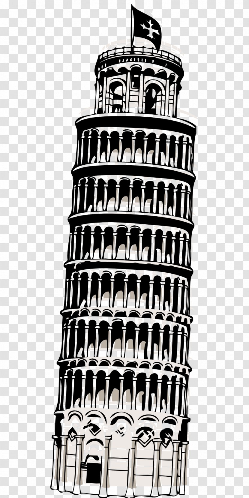 Leaning Tower Of Pisa Piazza Dei Miracoli Eiffel Clip Art - Metropolis - Landmarks Transparent PNG