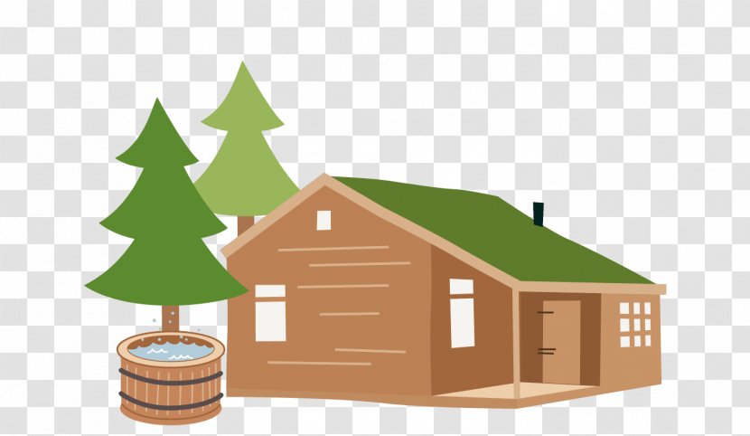 House Cottage Log Cabin Clip Art Accommodation - Building Transparent PNG