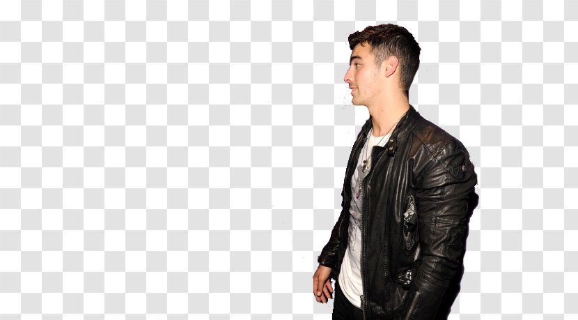 Leather Jacket Outerwear Sleeve - Textile - Joe Jonas Transparent PNG
