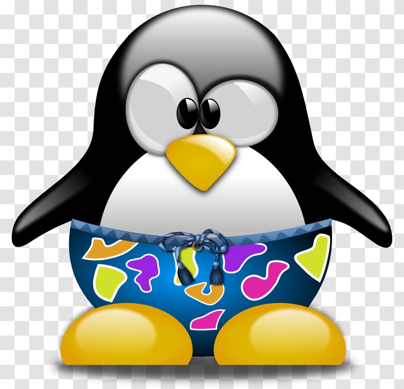 Penguin Swimming Swimsuit Tux Clip Art - Bird - Cliparts Transparent PNG