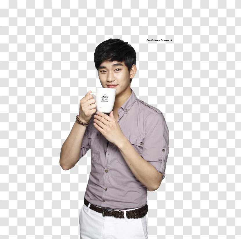 Kim Soo-hyun Coffee Cafe Korean Drama 2014 SBS Awards - White Collar Worker - Hyun Transparent PNG