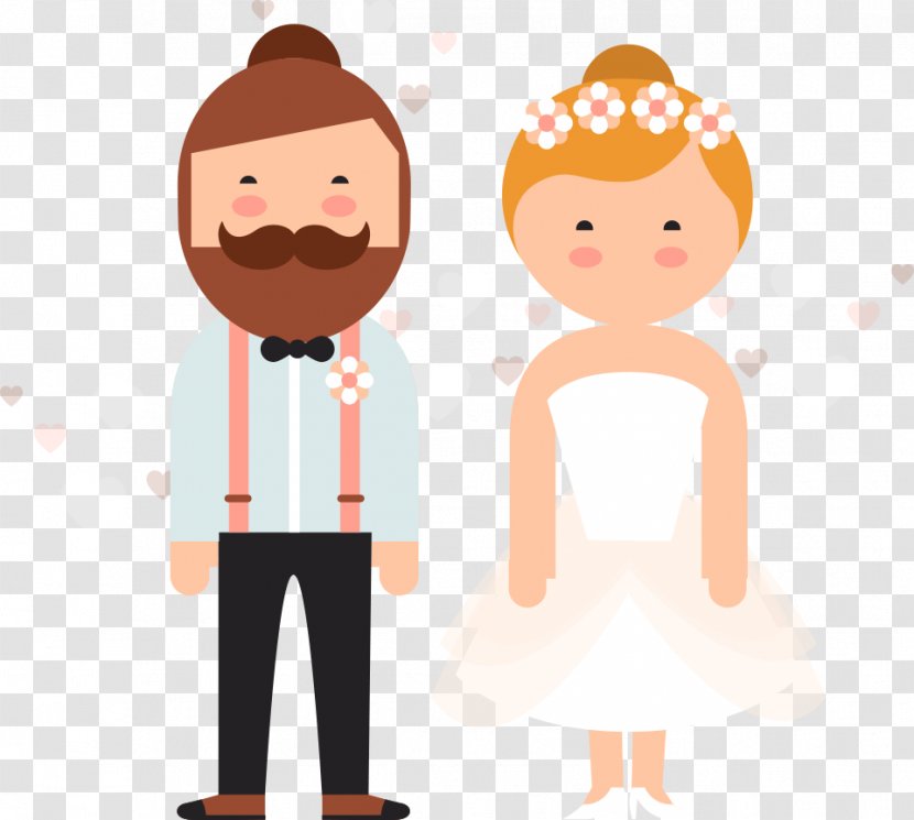Wedding Illustration - Cartoon - Vector Transparent PNG
