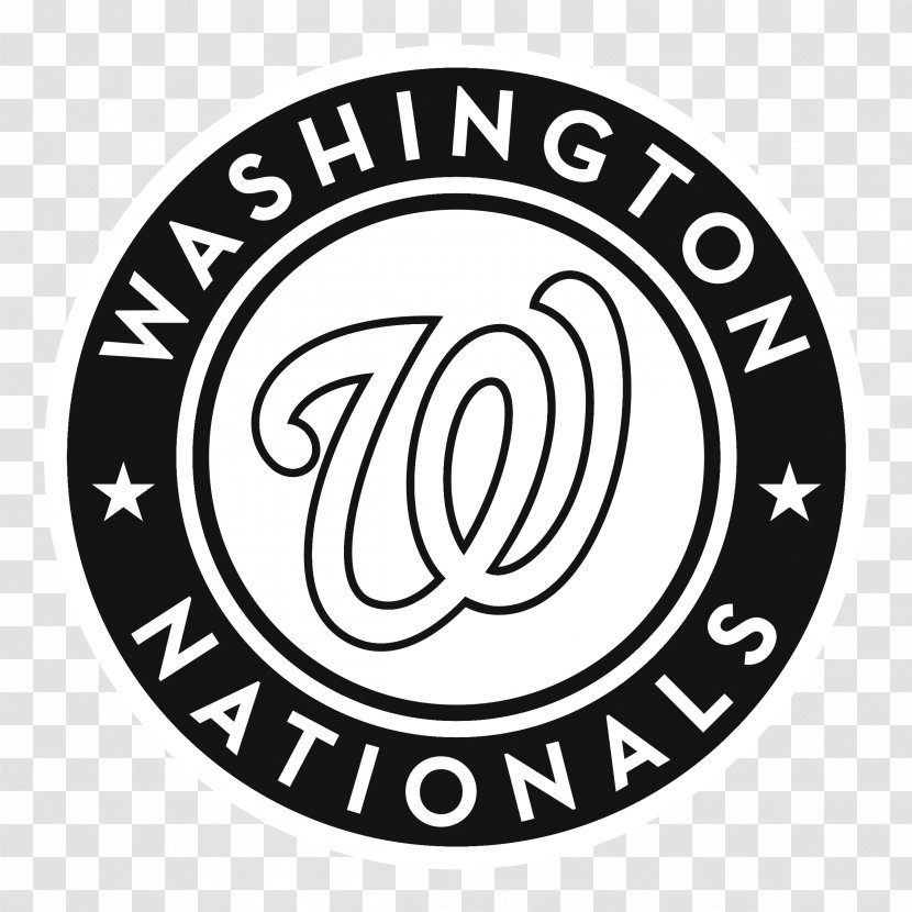 Washington, D.C. Washington Nationals Chicago Cubs MLB Baseball - Logo - Black And White Transparent PNG