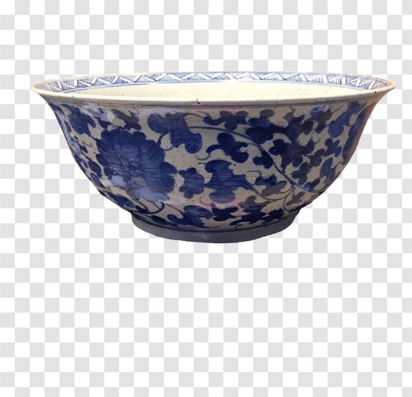 Bowl Tableware Blue And White Pottery Porcelain Ceramic Transparent PNG