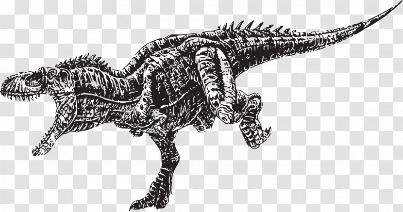 Tyrannosaurus Daspletosaurus Albertosaurus Carcharodontosaurus T-shirt - Monochrome - Silhouette Of Fury Transparent PNG