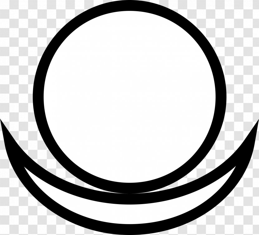 Astronomical Symbols Saturn Sign Clip Art - Black And White - Ancient Transparent PNG