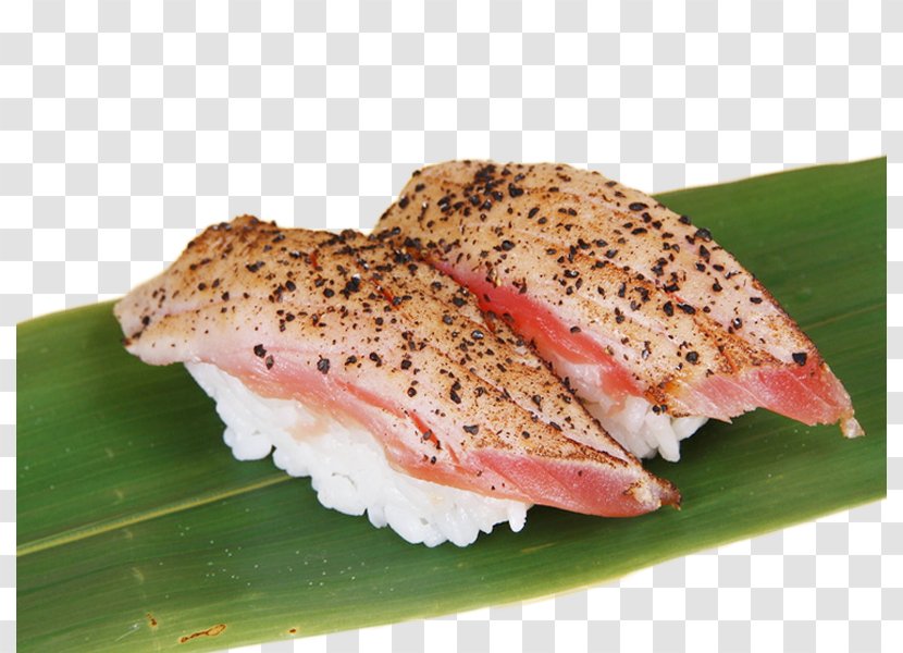 Sushi California Roll Sashimi Tuna Japanese Amberjack - Dish - Black Pepper Transparent PNG