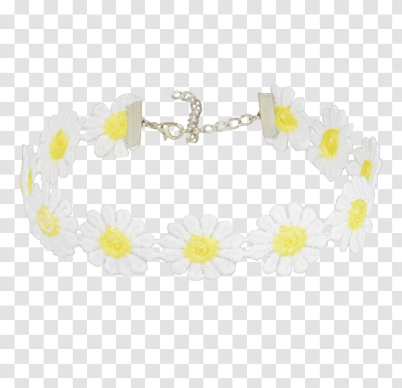 Choker Bracelet Necklace Jewellery Clothing - Common Daisy Transparent PNG