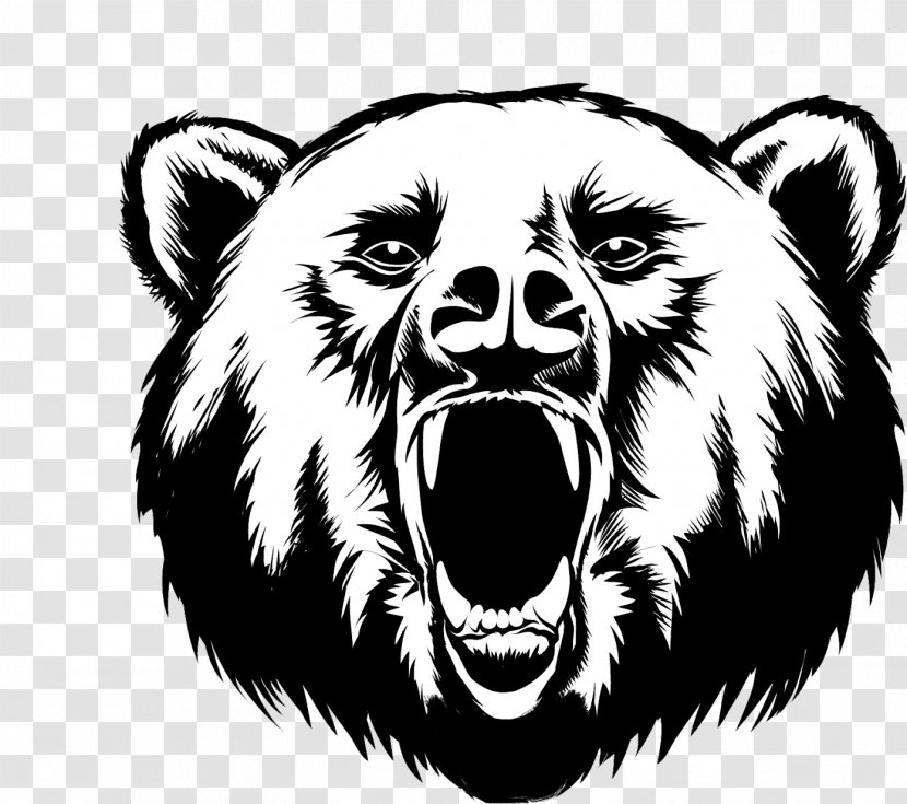 Bear Head Snout Grizzly Wildlife - Brown Roar Transparent PNG