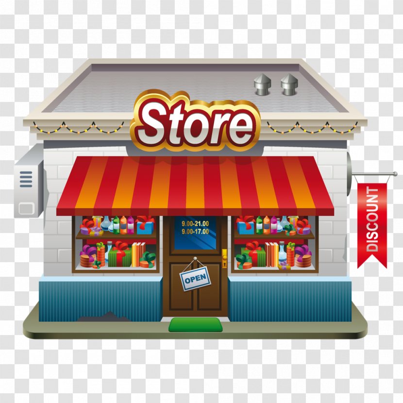 Shopping Centre - Cartoon - Design Transparent PNG