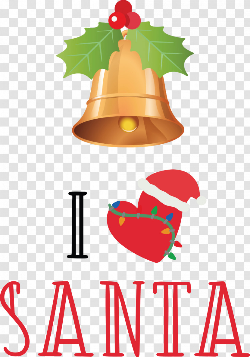 I Love Santa Santa Christmas Transparent PNG