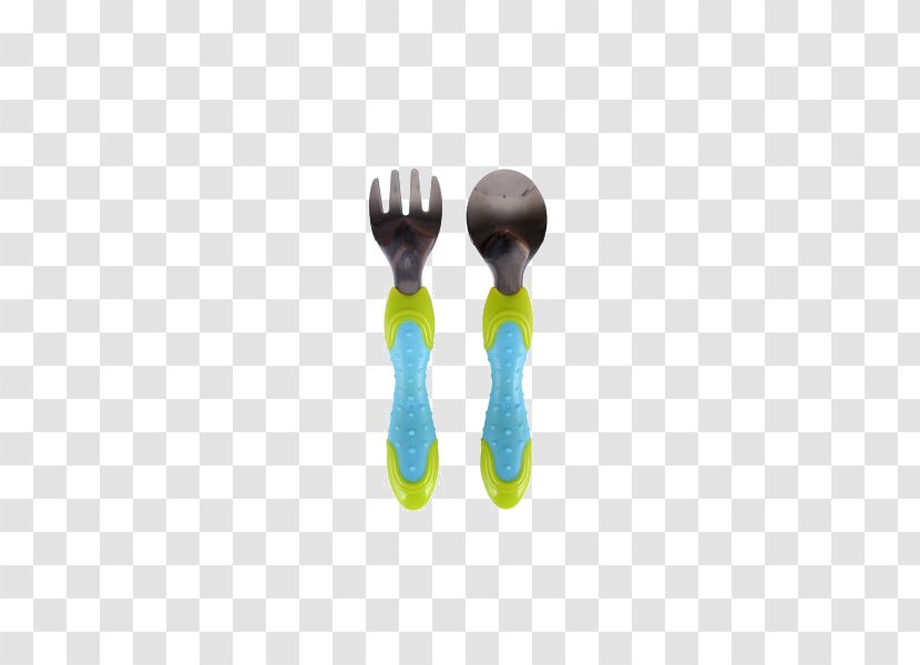 Spoon Fork - Cutlery - Nubi Baby Special Stainless Steel Set Of Blue Transparent PNG