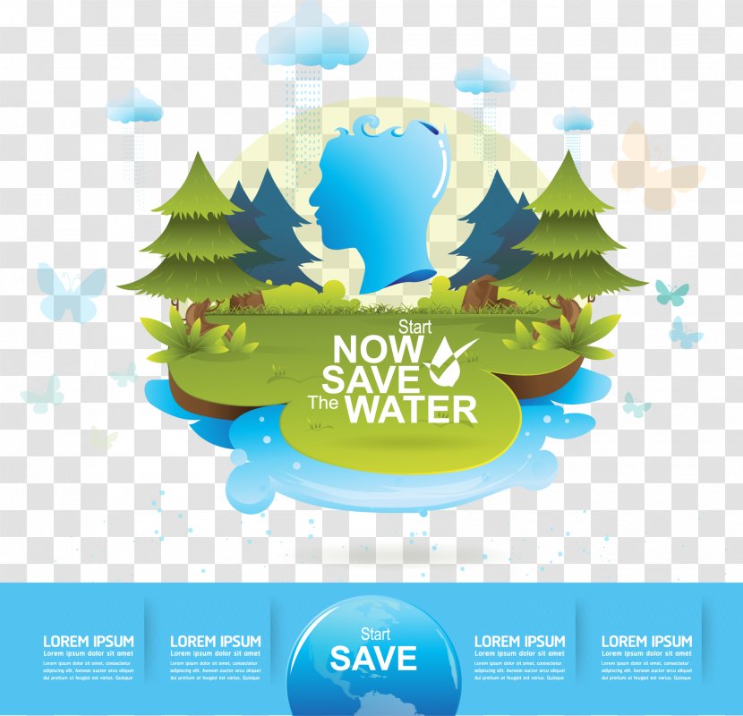 Water Efficiency Stock Photography Illustration - Ecology - Vector Table Transparent PNG
