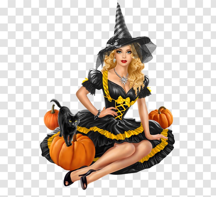 Halloween Pumpkin Witch Creative - Silhouette - Flower Transparent PNG