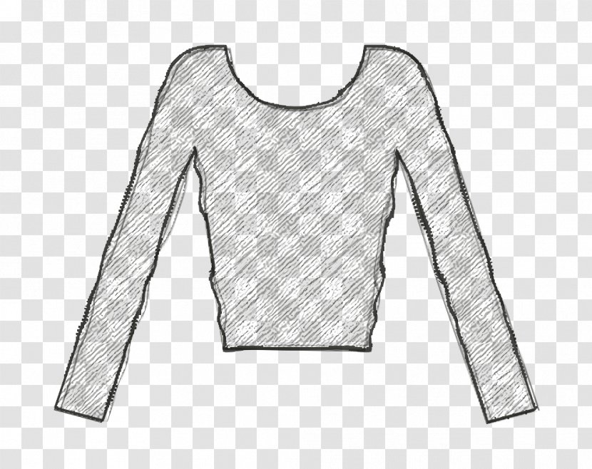 Blouse Icon Clothes Clothing - White - Outerwear Longsleeved Tshirt Transparent PNG