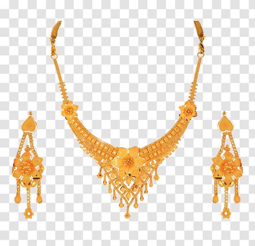 Earring Jewellery Necklace Jewelry Design Gold - Bracelet - Orra Transparent PNG