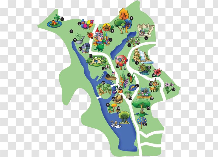 Lake Gardens, Kuala Lumpur Putrajaya Botanical Garden Park - Map Transparent PNG