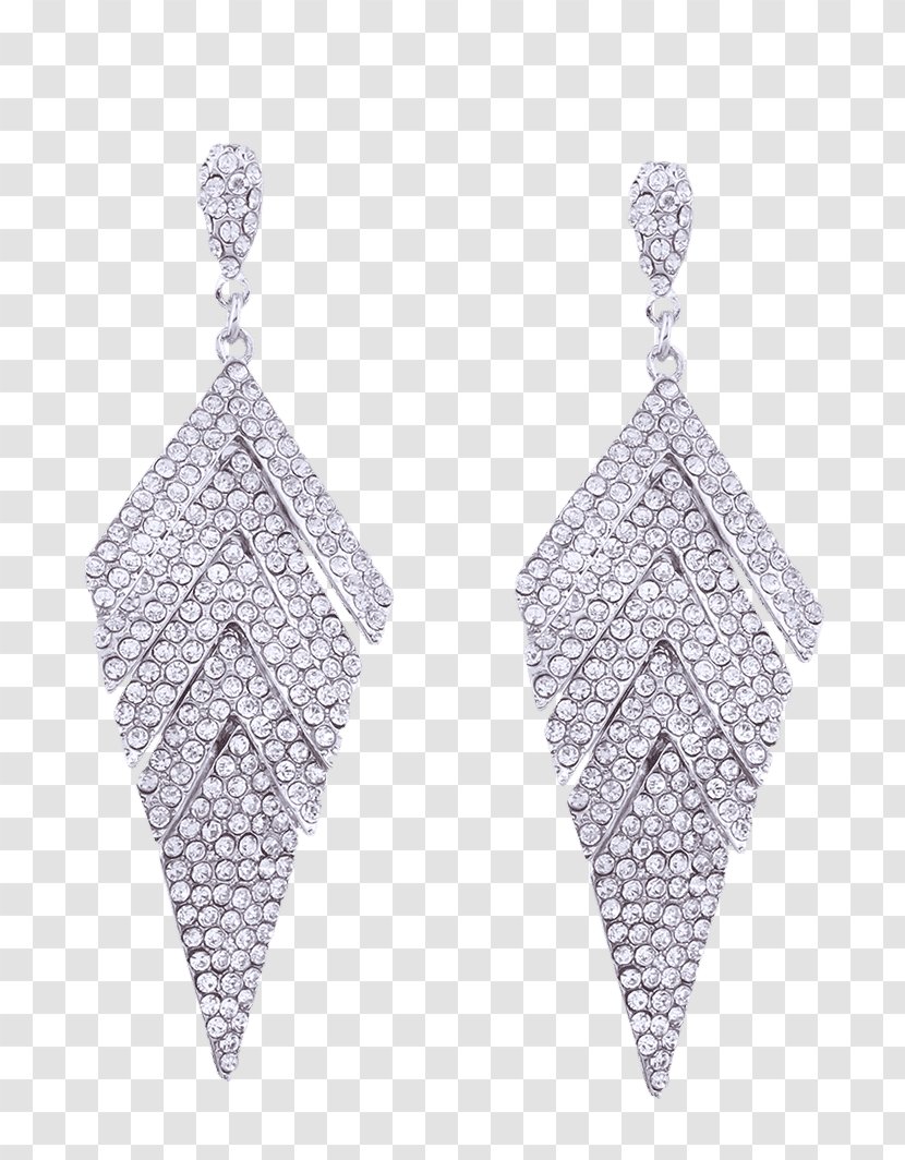 Earring Jewellery Gemstone Cut Charms & Pendants - Silver - Earrings Transparent PNG