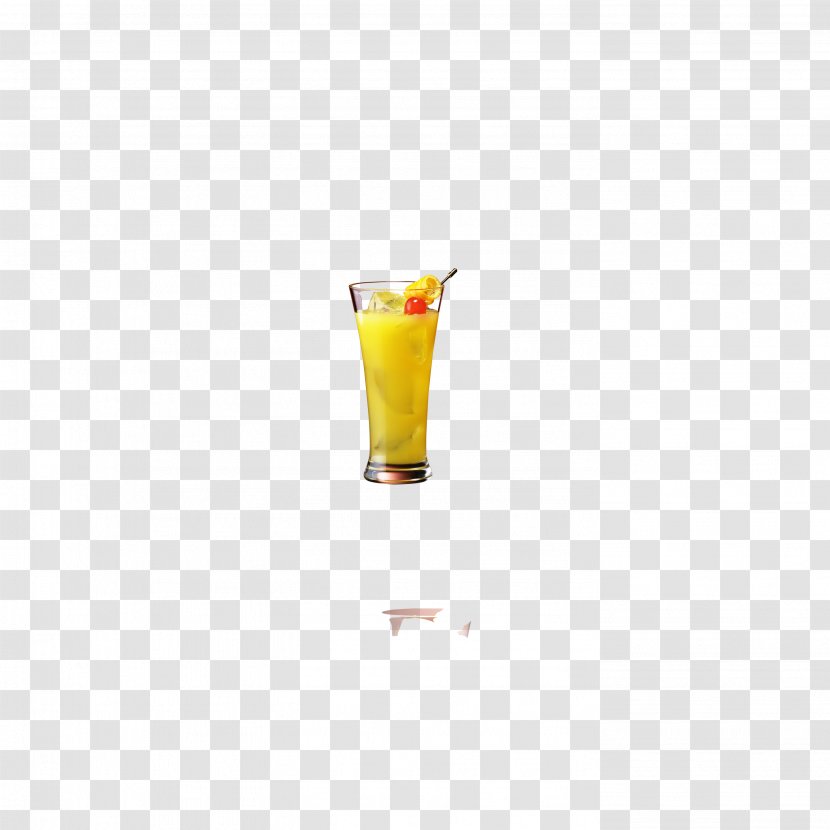 Table-glass Yellow Pattern - Pineapple Juice Transparent PNG