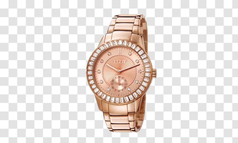 Watch Esprit Holdings Amazon.com Quartz Clock Gold - Bracelet - A Gentle Bargain To Send Gifts Transparent PNG