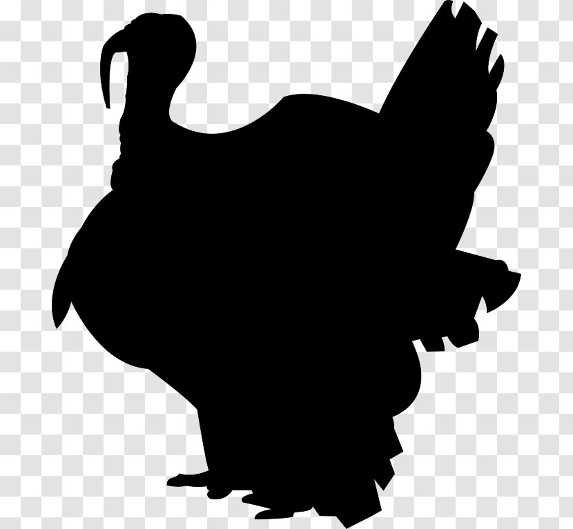 Silhouette Turkey Meat Drawing - Artwork - Thanksgiving Vector Transparent PNG