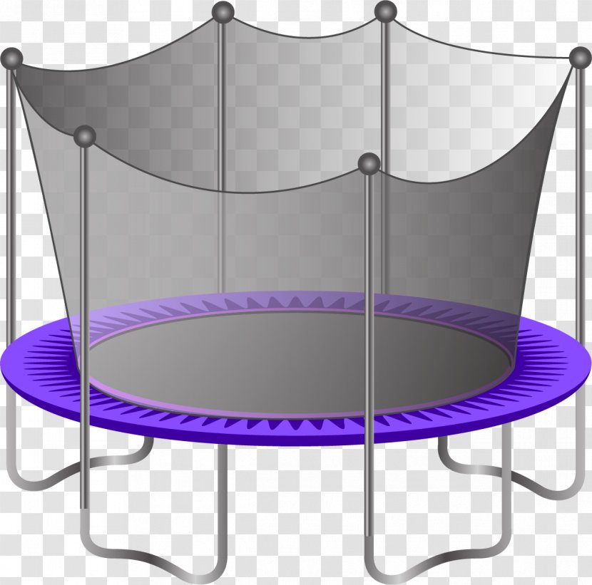 Trampoline - Sport - With Protective Net Transparent PNG