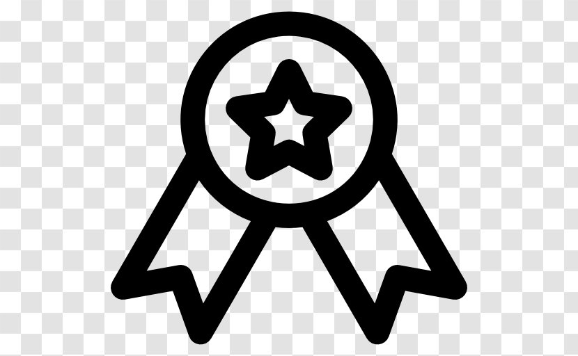 Reward Icon - Badge - Black And White Transparent PNG