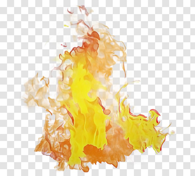 Watercolor Drawing - Yellow - Paint Transparent PNG