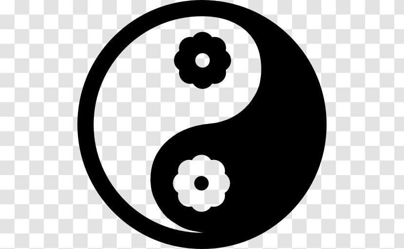 Yin And Yang Symbol Emoticon - Smiley Transparent PNG