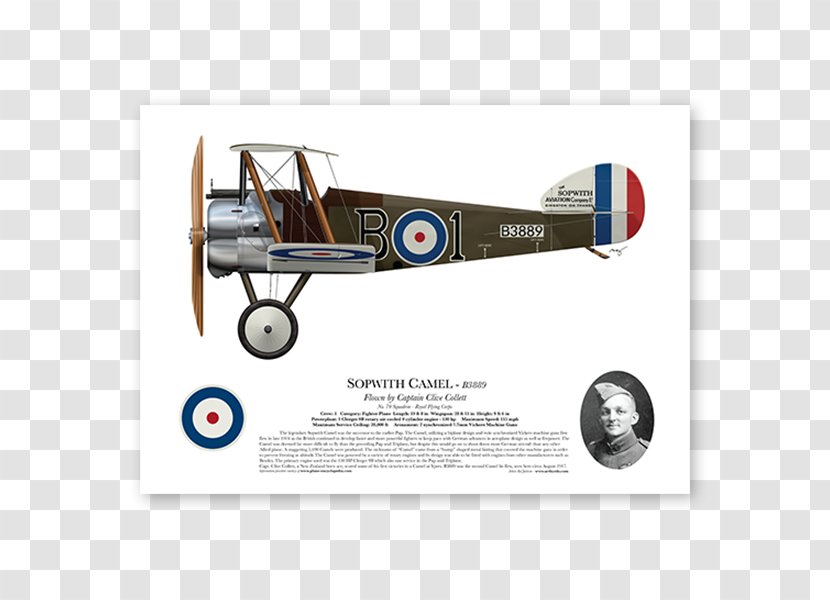 Sopwith Camel Pup Triplane Royal Aircraft Factory S.E.5 Aviation In World War I - Flying Corps - Airplane Transparent PNG