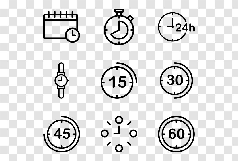 Icon Design Clip Art - Royaltyfree - Clock Time Transparent PNG