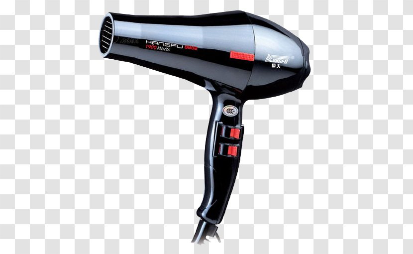 Hair Dryer Black Button - Multi-button Transparent PNG