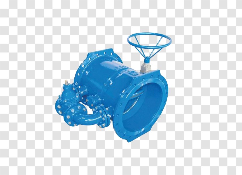 Plastic - Electric Blue - Butterfly Valve Transparent PNG