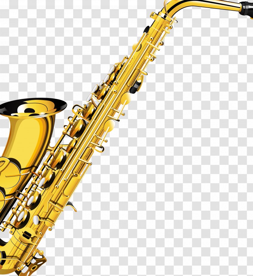 Saxophone Musical Instruments Brass Trumpet - Cartoon Transparent PNG