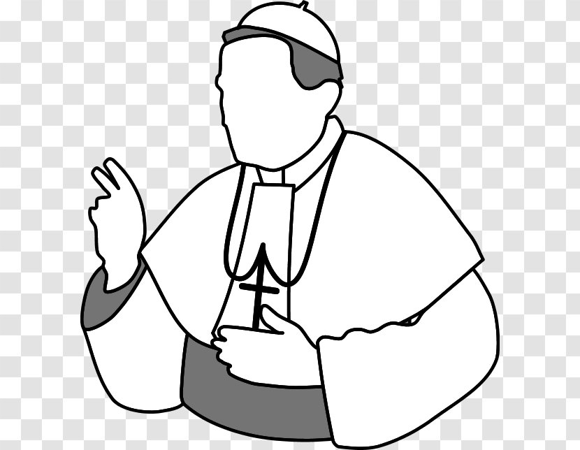 Pope Catholic Church Clip Art - Watercolor - Priest Blessing Cliparts Transparent PNG