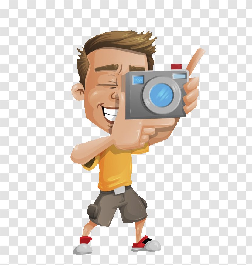Photography Photographer Character Illustration - Photographic Studio - The Transparent PNG